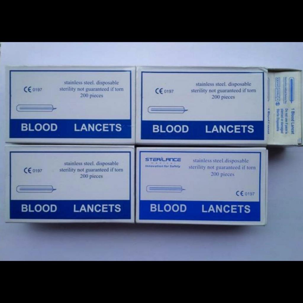 Kim Chích Máu Rạch Mụn Blood Lancet Hải Nam Hộp 200 Cái