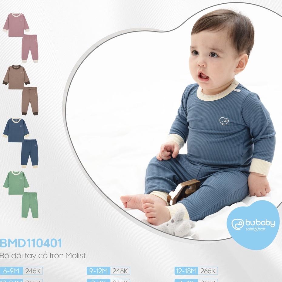 Bộ dài tay Molist Bu baby cho bé 6m - 4Y - BMD1104BN Xanh lục