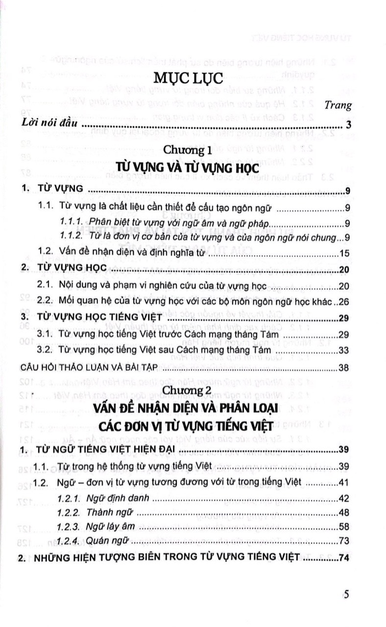 Từ Vựng Học Tiếng Việt