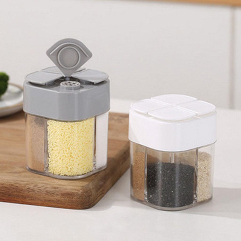 Spice containers Seasoning Condiment Storage Container for Kitchen White