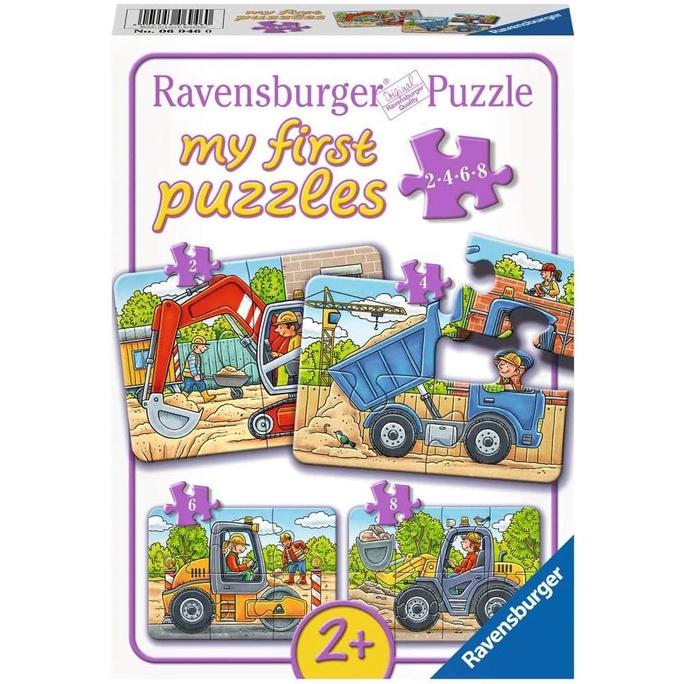 Xếp Hình Puzzle 3D Chủ Đề Chủ Đề Công Trường 4 Bộ 2/4/6/8 Mảnh - Ravensburger RV069460