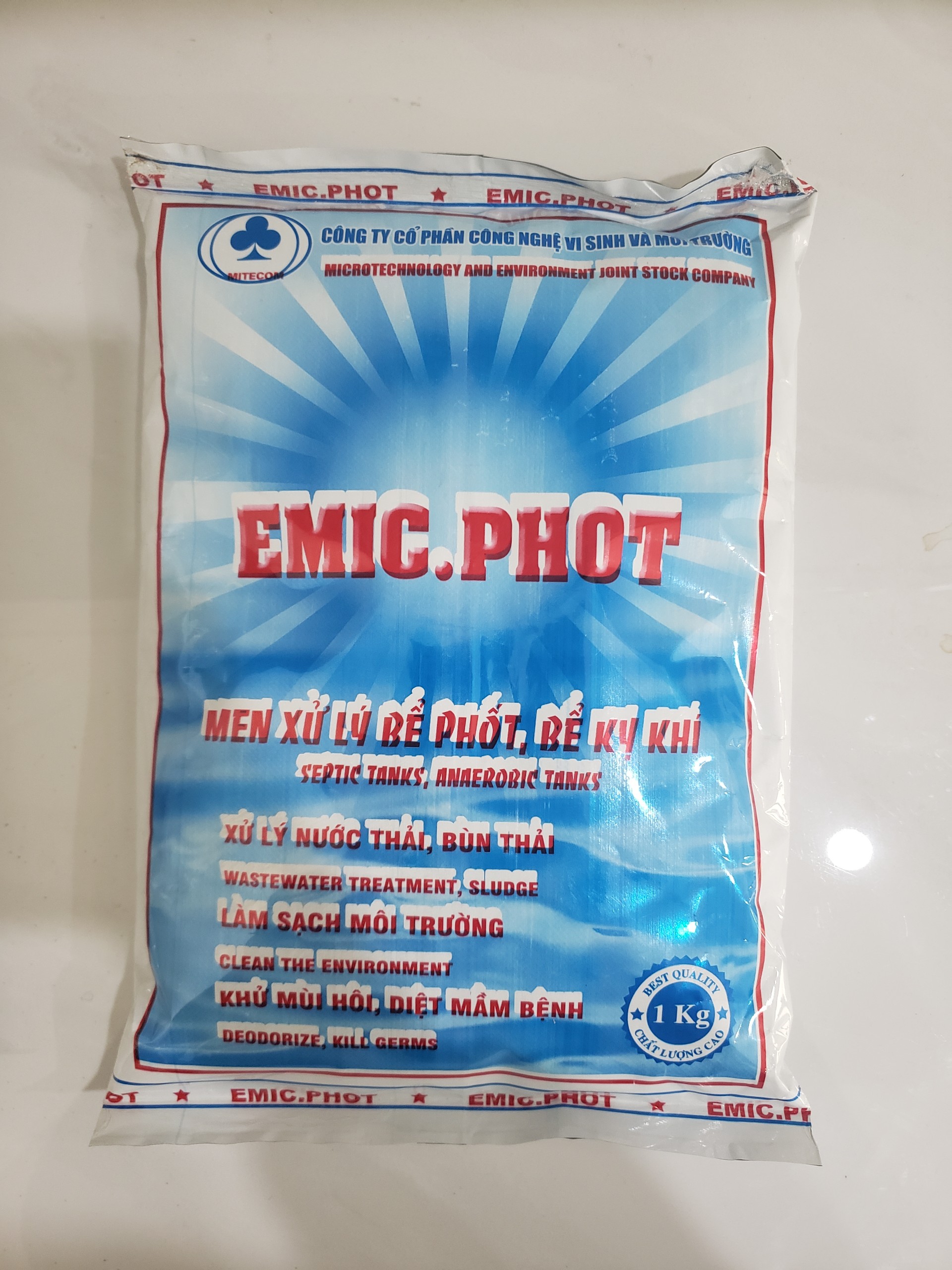 Men xử lý bể phốt, bể kị khí EMIC.PHOT 1kg