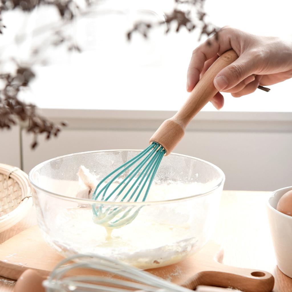 Egg Beater Whisk Hand Blender Mixer Cake Beech Baking Tool