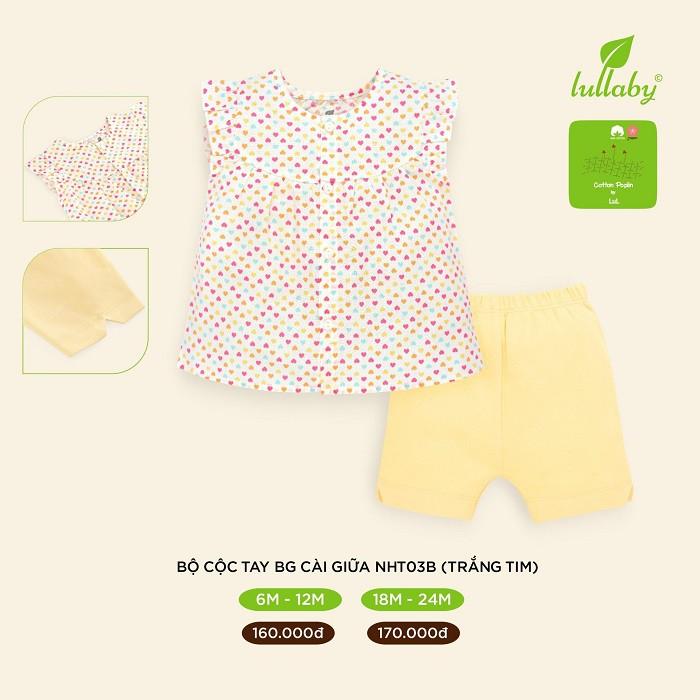 LULLABY - Bộ ngắn tay chữ A bé gái cánh tiên