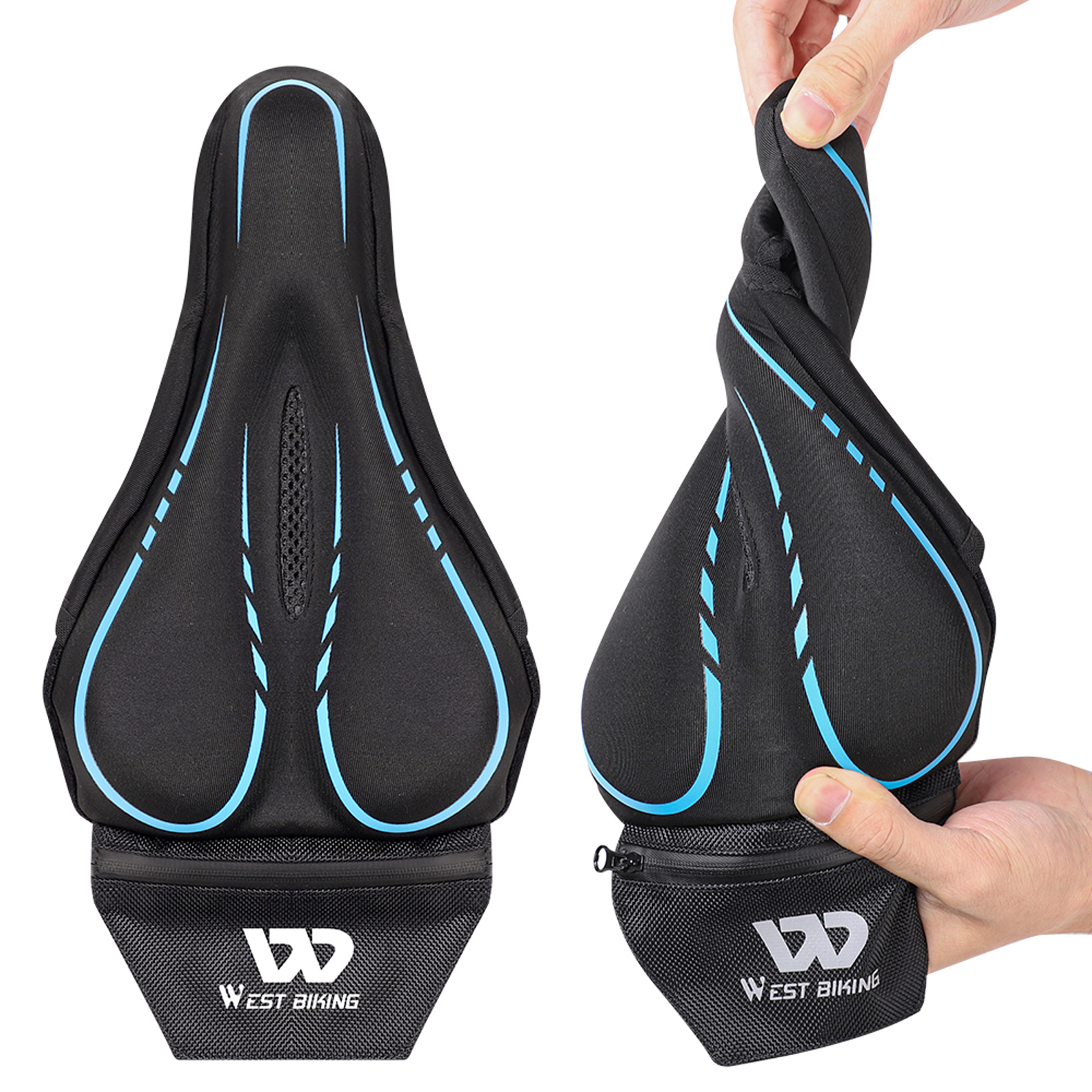WEST BIKING Đệm Bọc Yên Xe Bằng Silicon Thiết Kế Bọt Biển Chống Thấm Nước Cho Xe Đạp