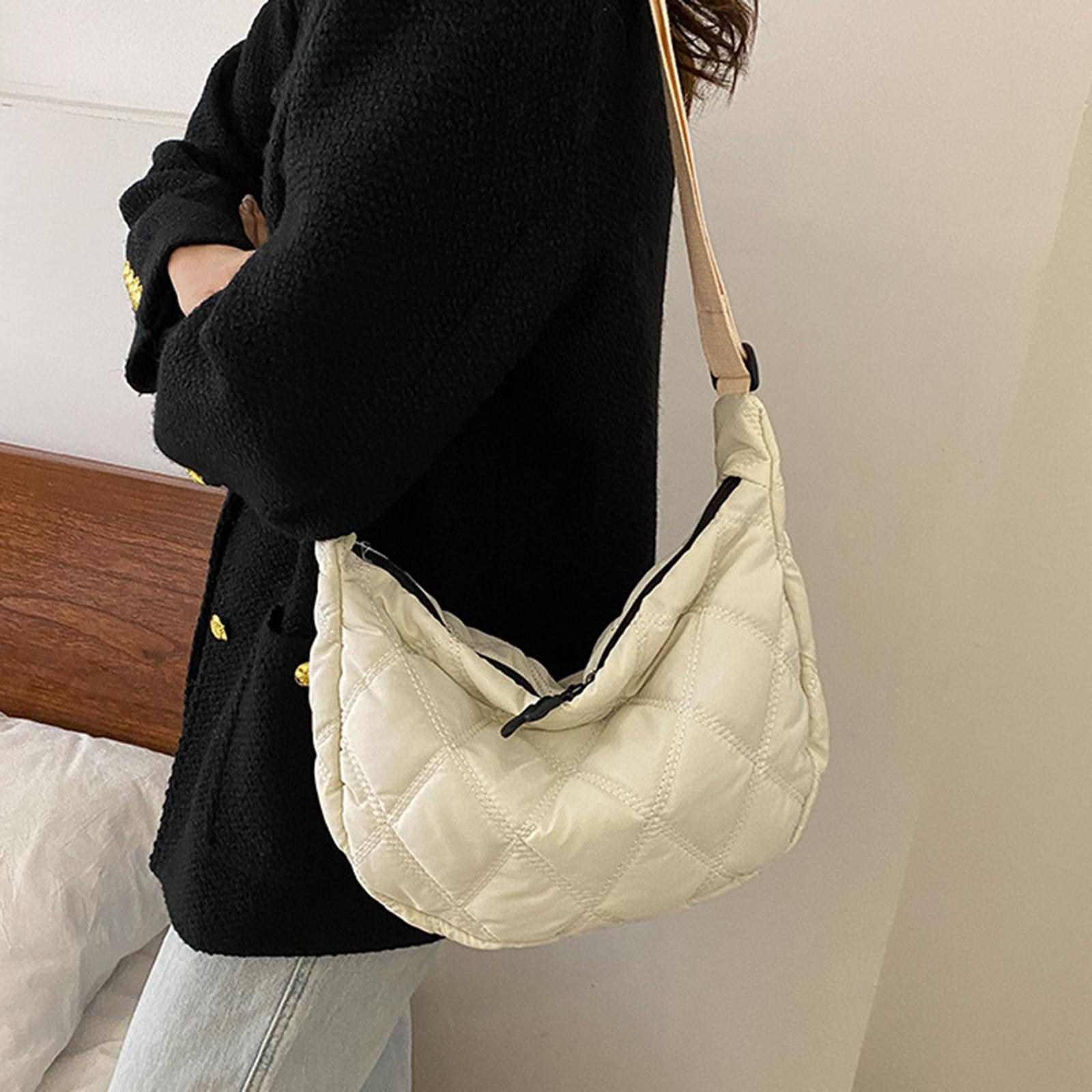 Women Crossbody Bags Oxford Cloth Shoulder Bag Big Capacity Tote Beach Dumpling Bun