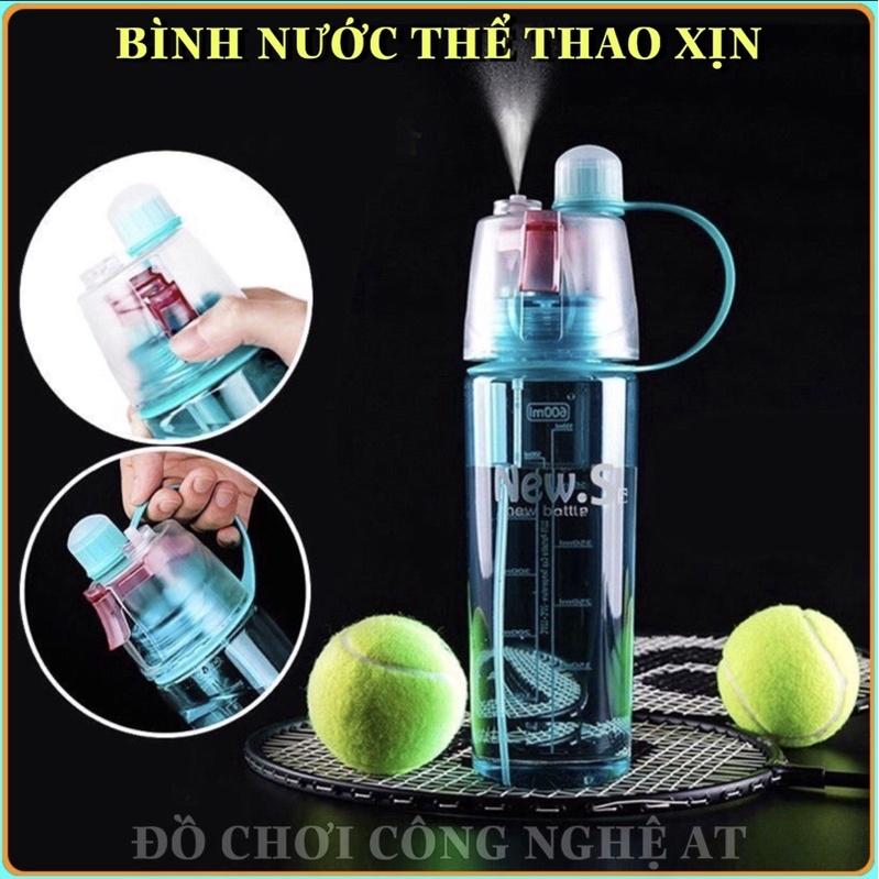 BÌNH NƯỚC THỂ THAO,BÌNH CÓ VÒI XỊT PHUN SƯƠNG LÀM MÁT,BÌNH ĐẸP LOẠI TỐT