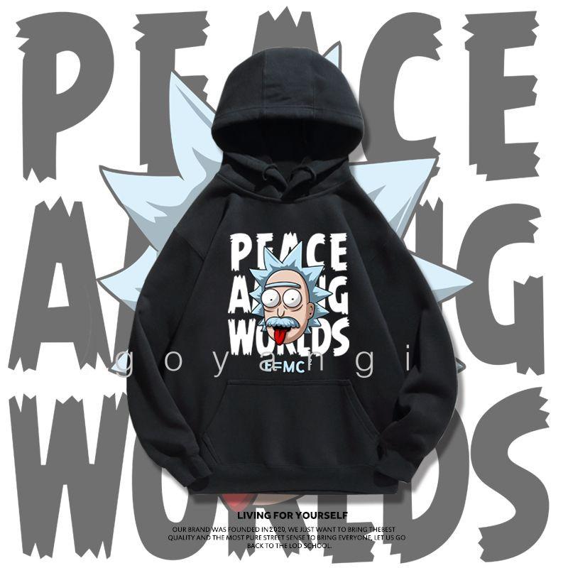 Áo hoodie Rick bác học oversize Unisex phong cách Hàn Quốc