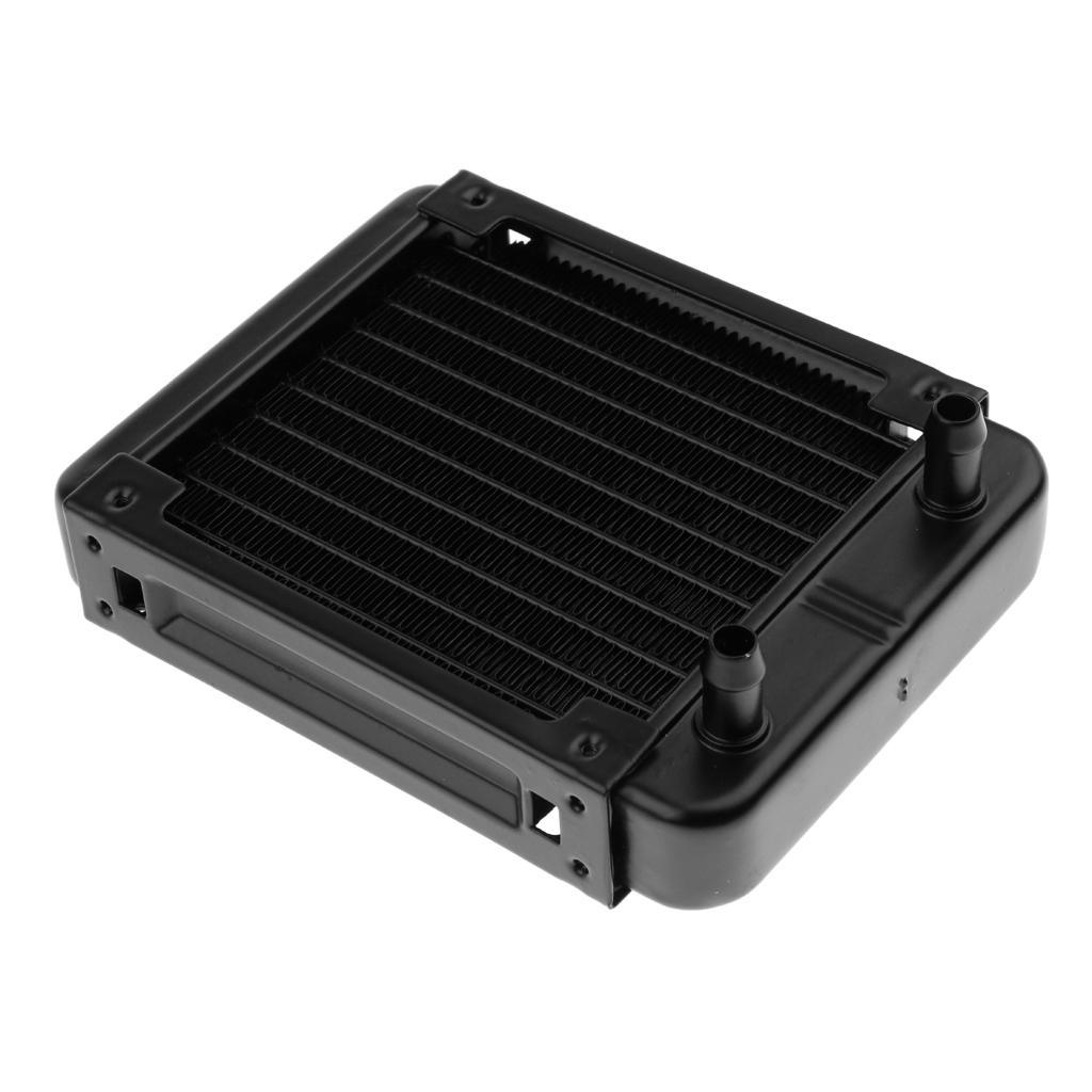 2 Pack 120mm 10Pipe PC Water Cooling CPU Cooler Row System Heat Exchanger Radiator