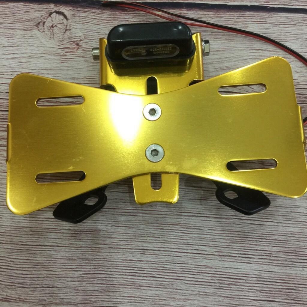Pát gập biển số có đèn cho ex 155 - 150 lắp chuẩn đẹp loại dày hàng cao câp chống rung lắc