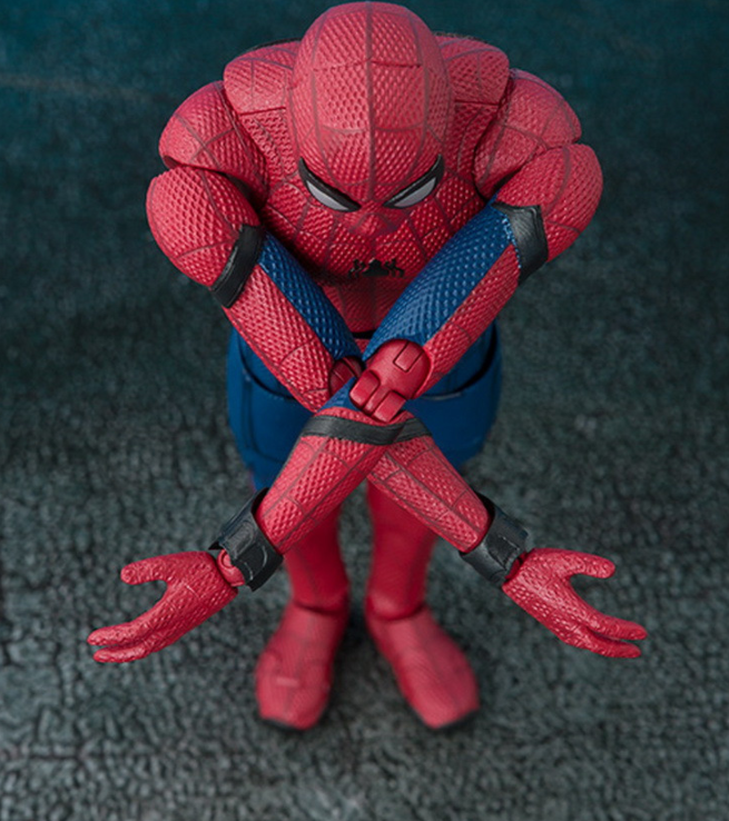 Mô Hình Khớp Phim Marvel Spiderman người nhện balo 15cm