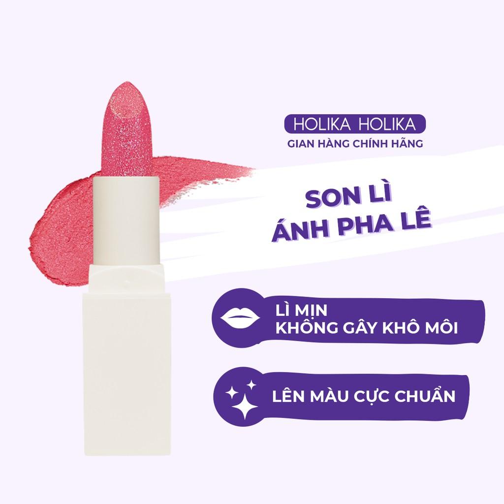 Son Lì Ánh Pha Lê Holika Holika Crystal Crush