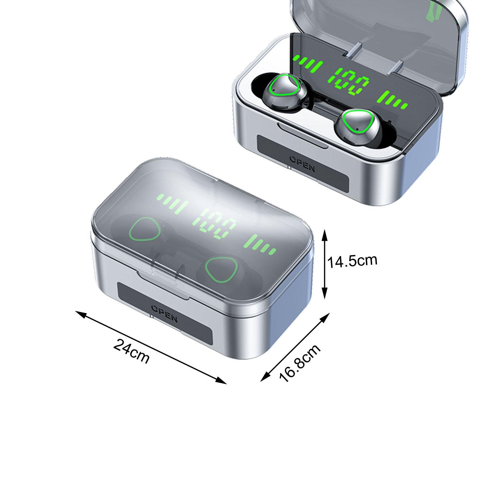 In Ear Earphones Earbuds Digital Display with Microphone Intelligent Touch