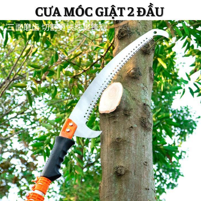 Cưa cành cây cưa gỗ 2 đầu móc tiện ích