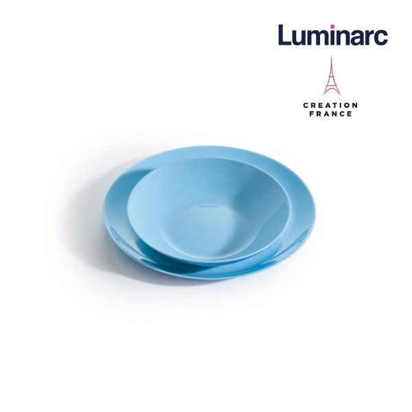Bộ Bàn Ăn Thuỷ Tinh Luminarc Diwali Light Blue 12 Món - OL60LUDIB12M