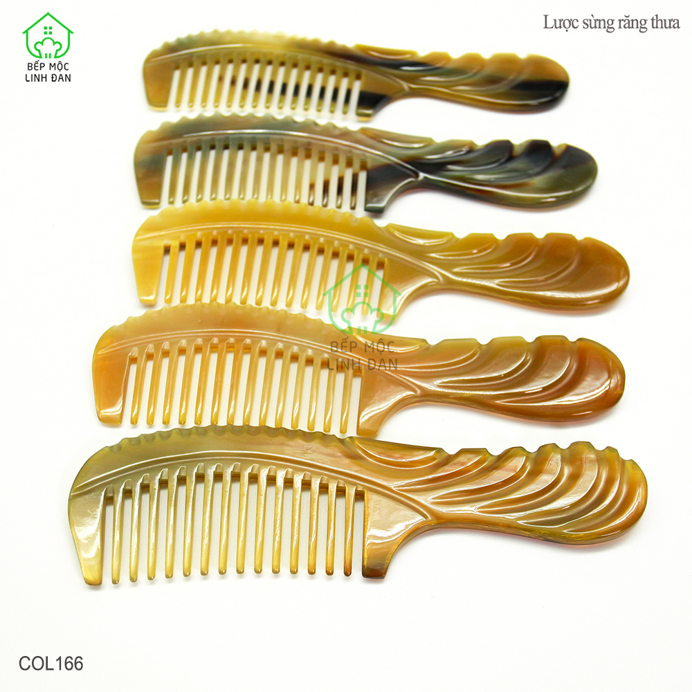 Lược sừng răng thưa xuất Nhật (Size: L - 18cm) Cho tất cả các loại tóc [COL166]