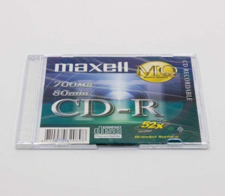 Đĩa CD Trắng Maxell - Lốc 10 Đĩa ( Mỗi Đĩa Đựng Trong 1 Hộp Mika) - Hàng nhập khẩu