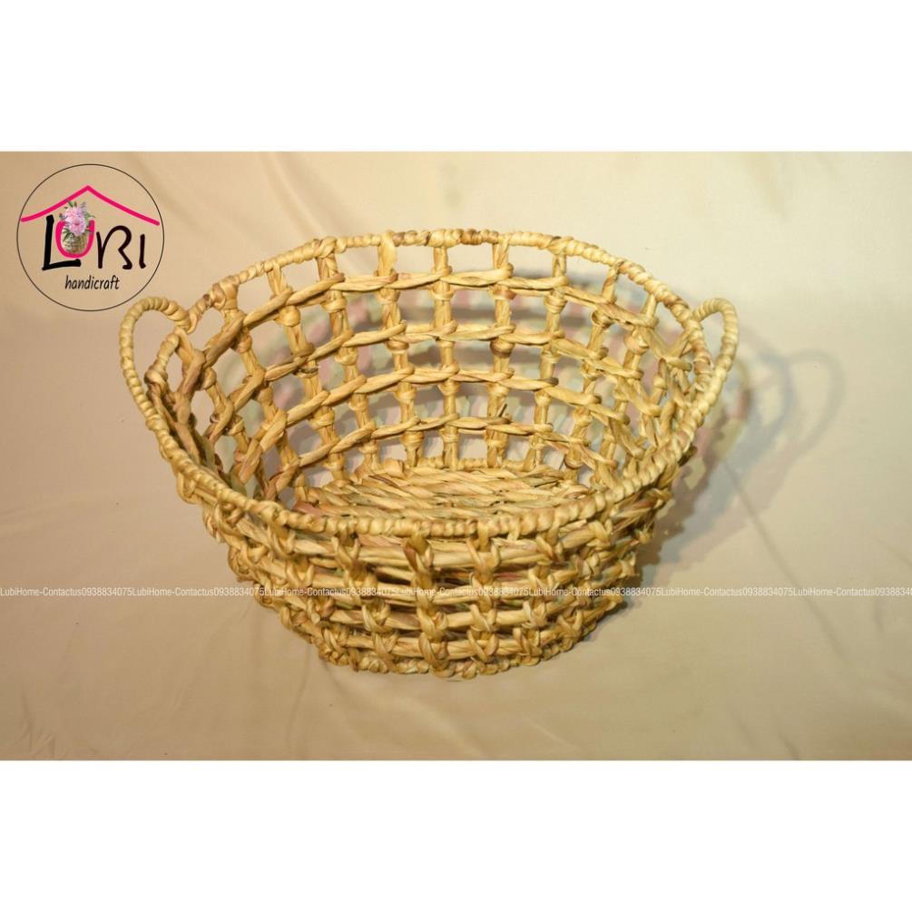 - Sọt đựng đồ lục bình hình oval - đơn giản, sang trọng