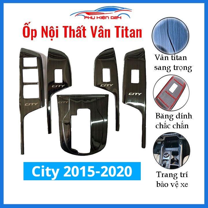 Ốp nội thất City 2015-2016-2017-2018-2019-2020 vân Titan bảo vệ chống trầy xước và làm đẹp xe