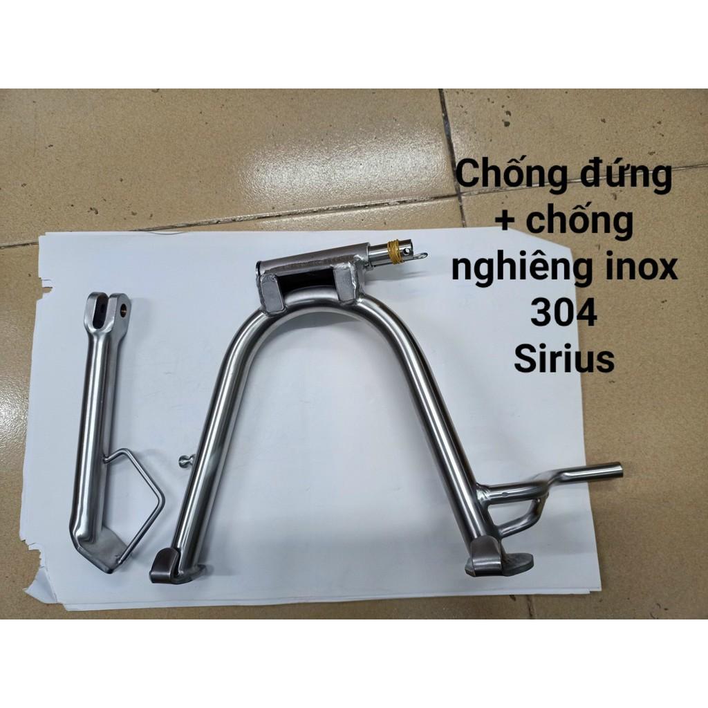 BỘ CHỐNG ĐỨNG + CHỐNG NGHIÊNG INOX 304 dành cho xe SIRIUS