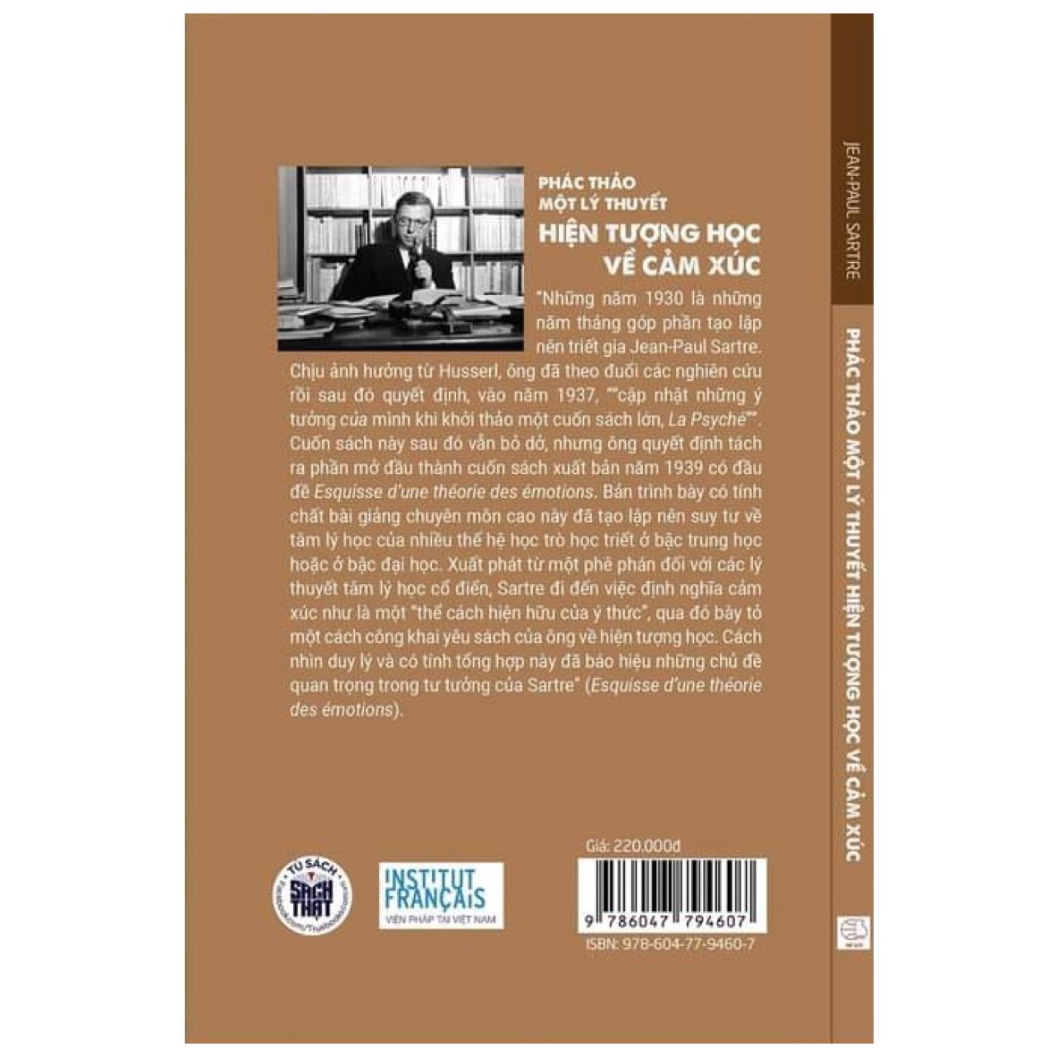 Phác Thảo Một Lý Thuyết Hiện Tượng Học Về Cảm Xúc - Jean-Paul Sartre - Phạm Anh Tuấn dịch - (bìa mềm)