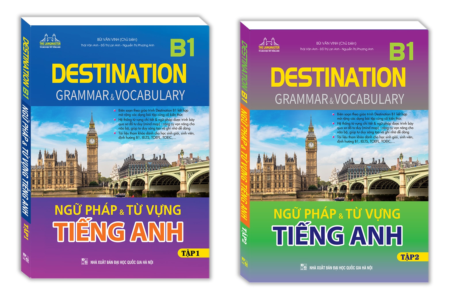 Combo DESTINATION B1 - Ngữ pháp và từ vựng tiếng anh tập 1+2. Tặng bút/ sổ tay