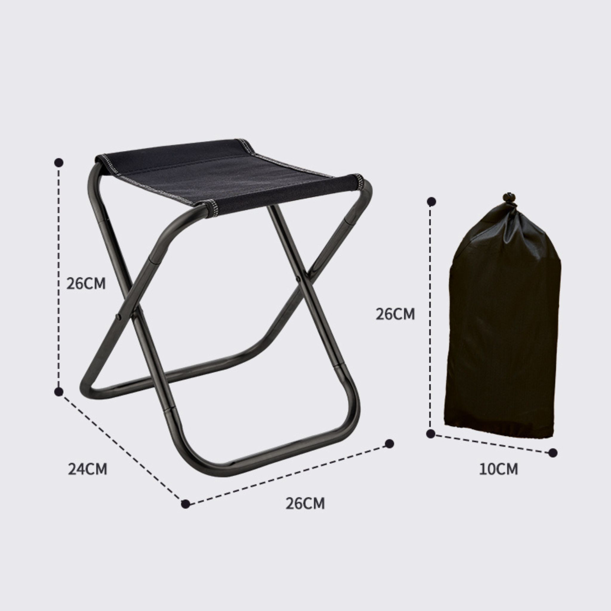 Ghế xếp Suncojia dễ cất giữ, tiện lợi cắm trại, ghế câu cá, ghế bỏ túi