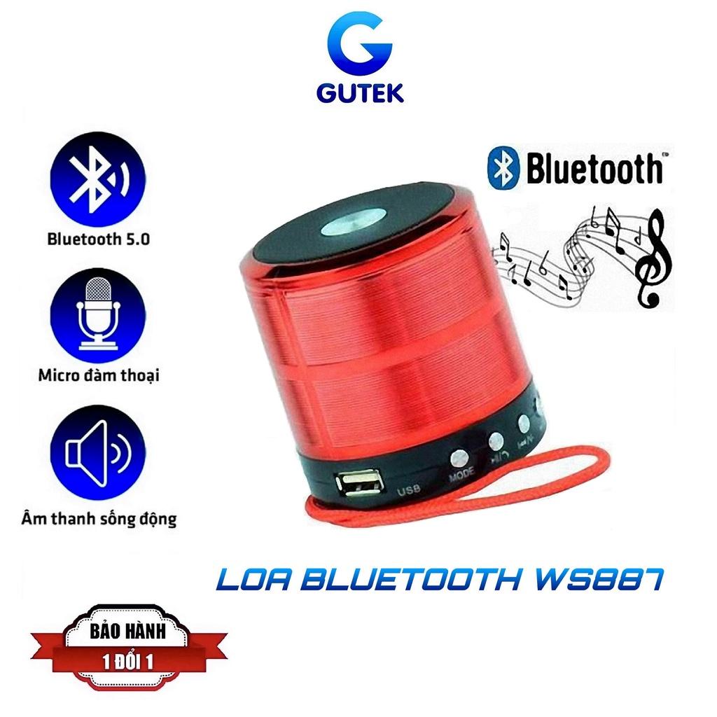 Loa bluetooth cầm tay mini WS887 nhỏ gọn, kết nối không dây nghe nhạc chất lượng