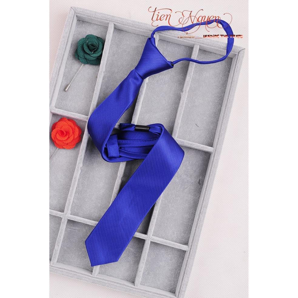 Cà vạt thắt sẵn bản nhỏ 5cm * 45cm - cà vạt lười