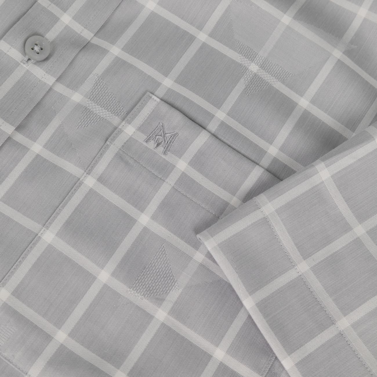 Áo sơ mi nam KHATOCO Tailor Fit ngắn tay A1MN538T2-CNCR733-2703-N