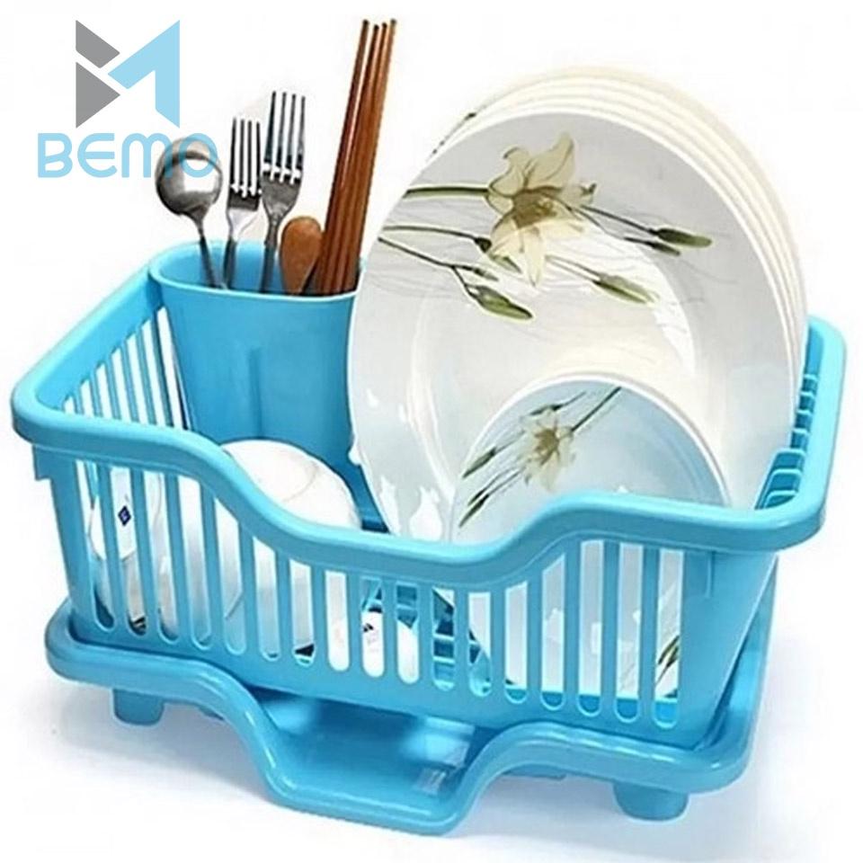 Khay Kệ Úp Chén Bát, Rổ Úp Chén Đĩa Đũa Muỗng Có Khay Hứng Nước Tiện Lợi