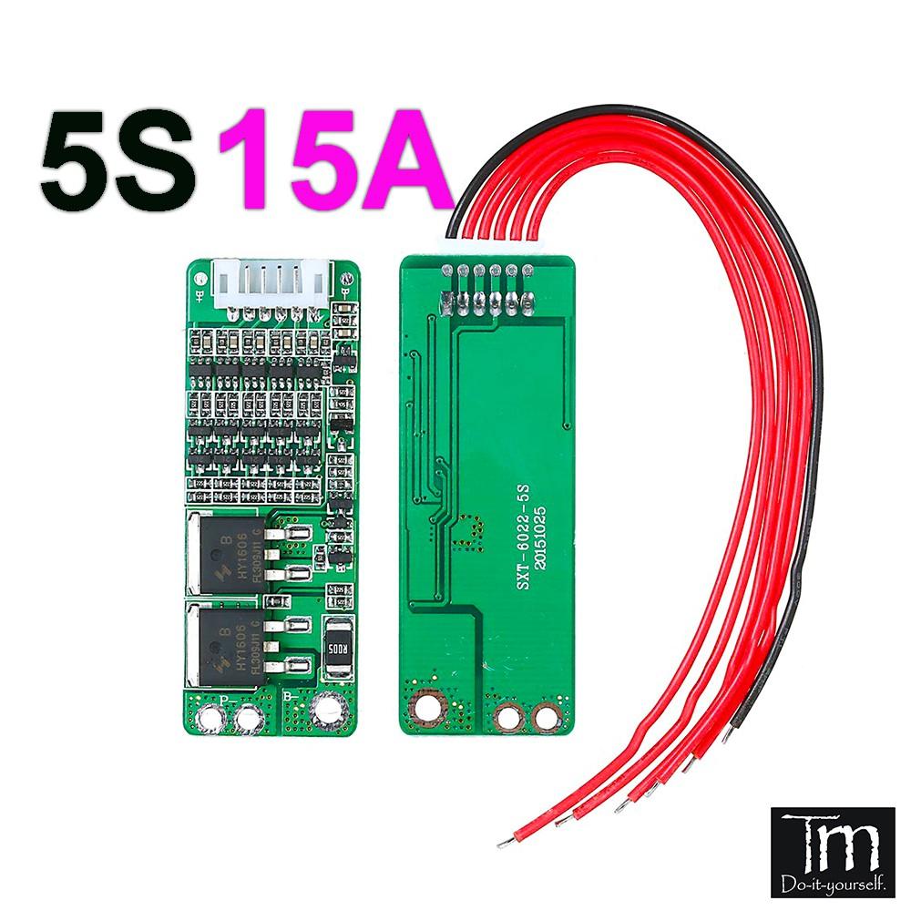 Mạch Bảo Vệ Cân Bằng Pin BMS 5S 21V 15A