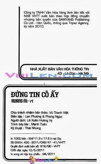đừng tin cô ấy chapter 1 2