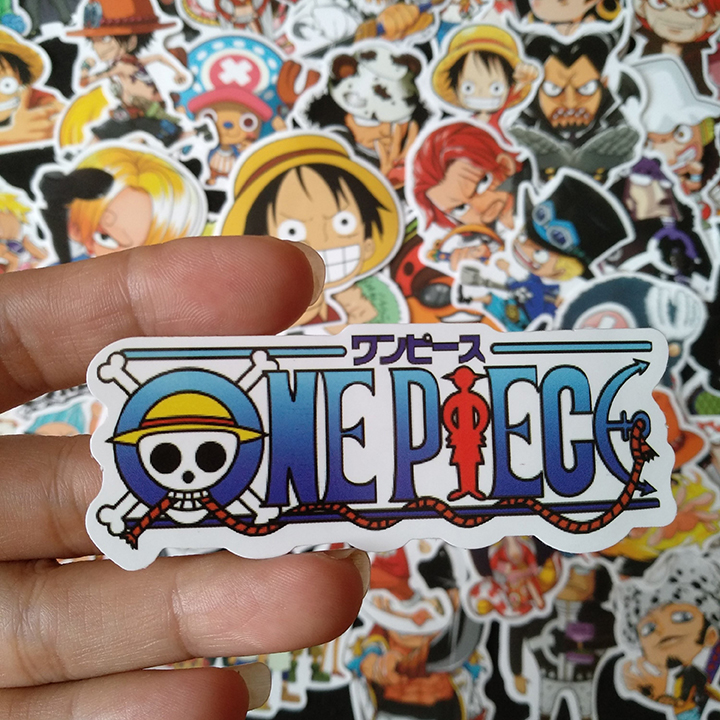 Bộ Sticker dán cao cấp chủ đề ONE PIECE - LUFFY - Dùng dán Xe, dán mũ bảo hiểm, dán Laptop...