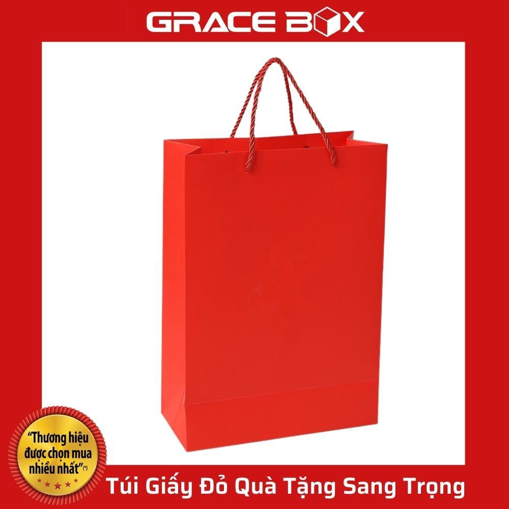 Túi Giấy Đỏ Quà Tặng Sang Trọng Dành Cho Các Dịp Lễ Tết - Siêu Thị Bao Bì Grace Box