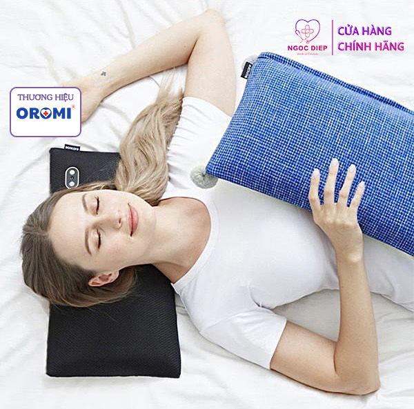 Gối massage cổ vai gáy OROMI ORM-S1 - Gối Mát xa đa năng giảm nhức mỏi thắt lưng, đùi, bắp chân…