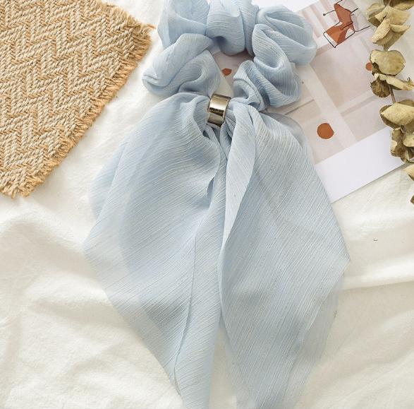 Dây buộc tóc lụa mềm vintage Scrunchies loại đẹp HD53