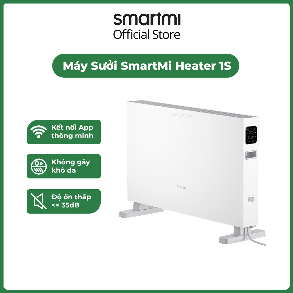 Máy Sưởi Xiaomi SmartMi Heater 1S, model: DNQZNB05ZM – Bản quốc tế kết nối app thông minh - Hàng chính hãng