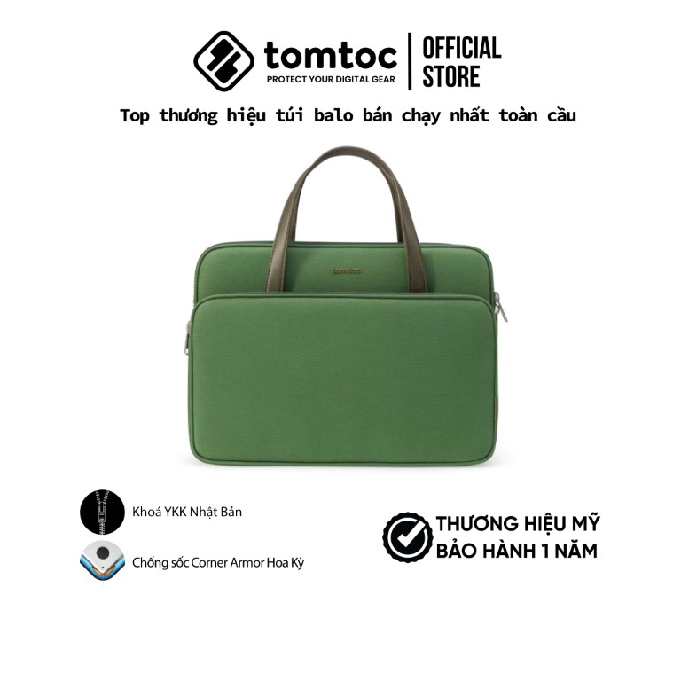 TÚI XÁCH TOMTOC BRIEFCASE PREMIUM FOR MACBOOK PRO 16″ H21E2 - HÀNG CHÍNH HÃNG