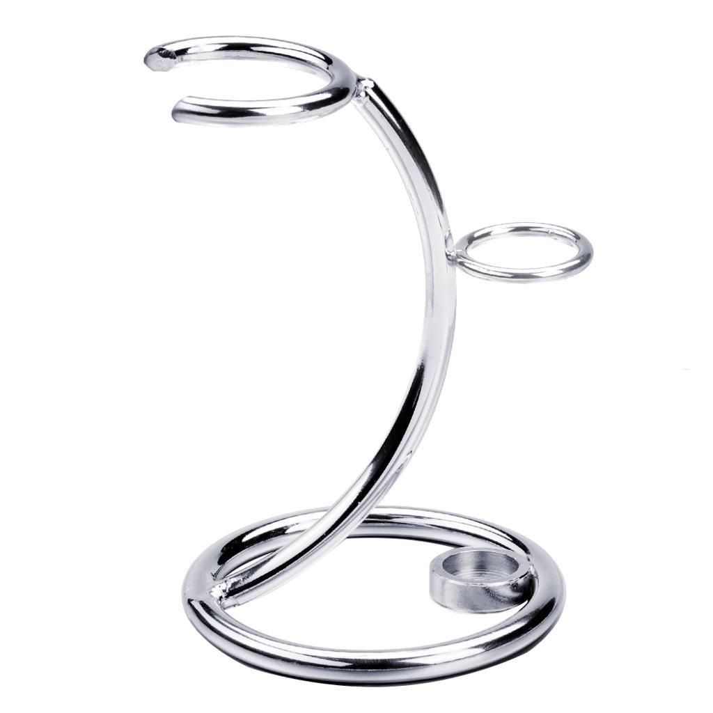 Metal Mens Shaving Brush &  Holder Shaving Set Kit Stand Holder
