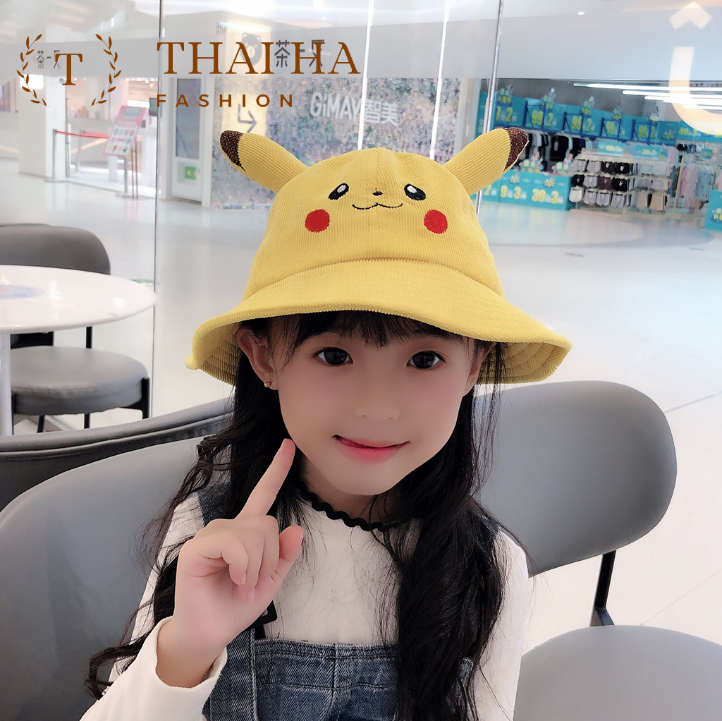 NÓN PIKACHU CHO BÉ, MŨ TAI BÈO HOẠT HÌNH CHO BÉ