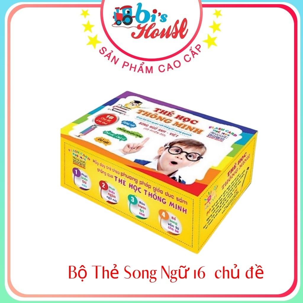 Bộ Thẻ Học Thông Minh 16 Chủ Đề Tiếng Anh Tiếng Việt Cho Bé