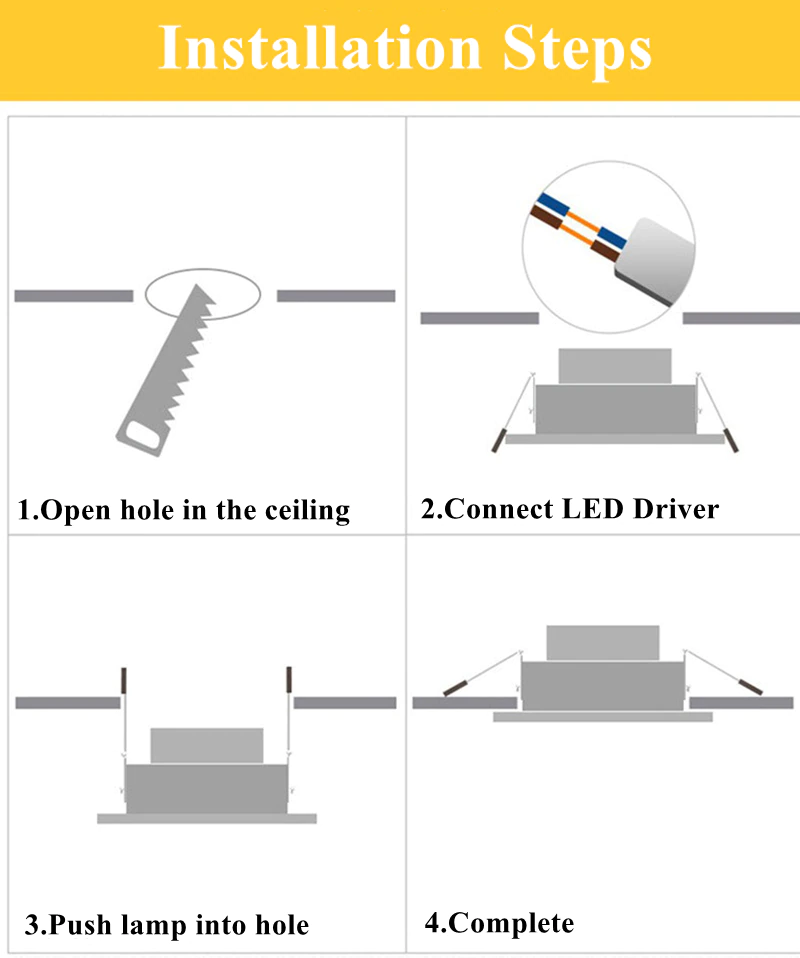 5 bộ Đèn led âm trần thạch cao 3 chế độ nhiều màu 6w (3W+3)