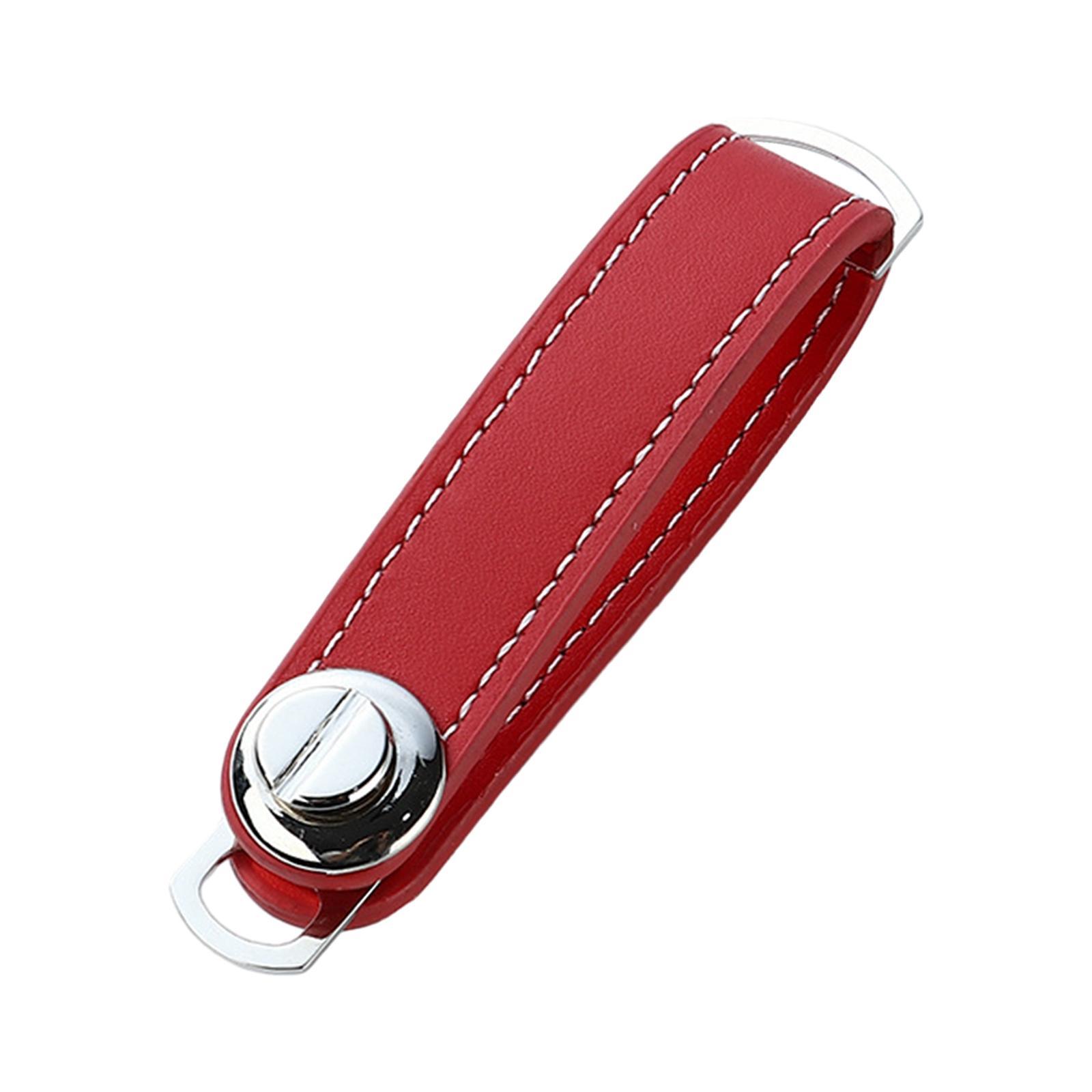 PU Leather Keychain Birthday Gift Car Key Pouch Bag Case Wallet Holder Chain