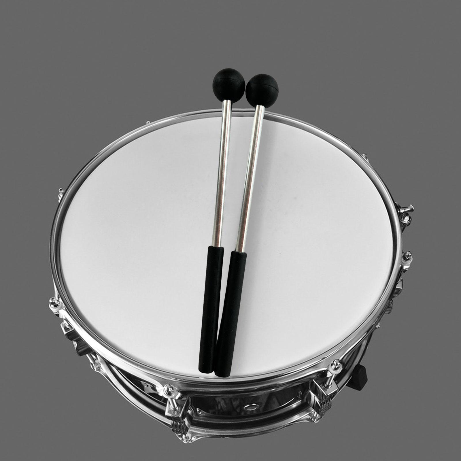 2Pcs Percussion Drumsticks 8.6" Aluminum Rod for Yoga Glockenspiel Xylophone