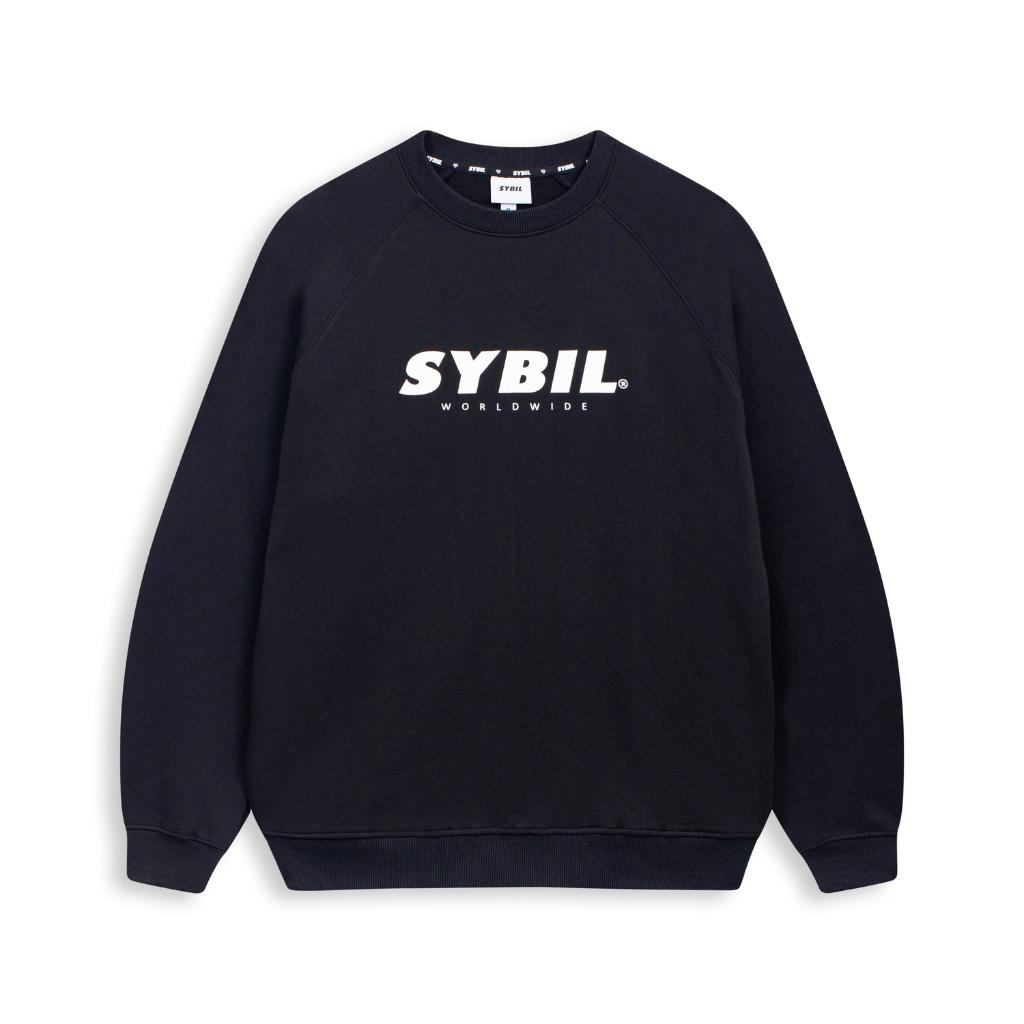 SYBIIL FIRST LOGO SWEATER - Áo nỉ cổ tròn vải da cá 100% Cotton, Form loose dáng rộng