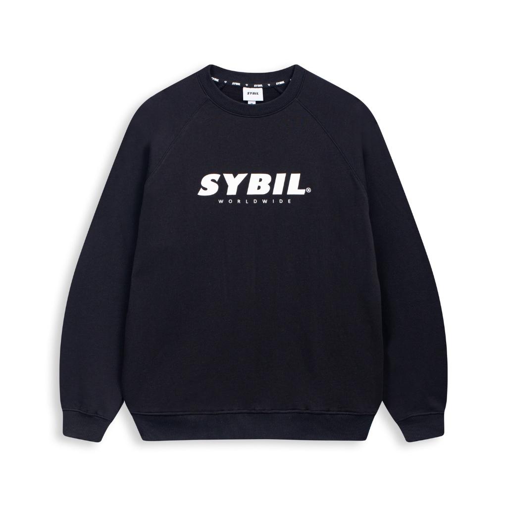 SYBIIL FIRST LOGO SWEATER - Áo nỉ cổ tròn vải da cá 100% Cotton, Form loose dáng rộng