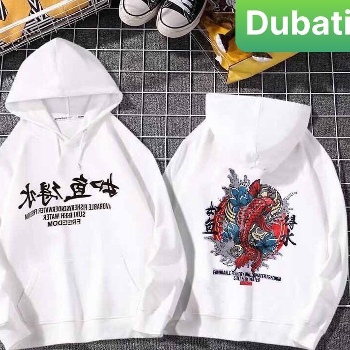 ÁO KHOÁC HOODIE NAM NỮ CHẤT NỈ CÁ CHÉP ĐỎ VẢI DÀY MỊN CAO CẤP- DUBATI FASHION