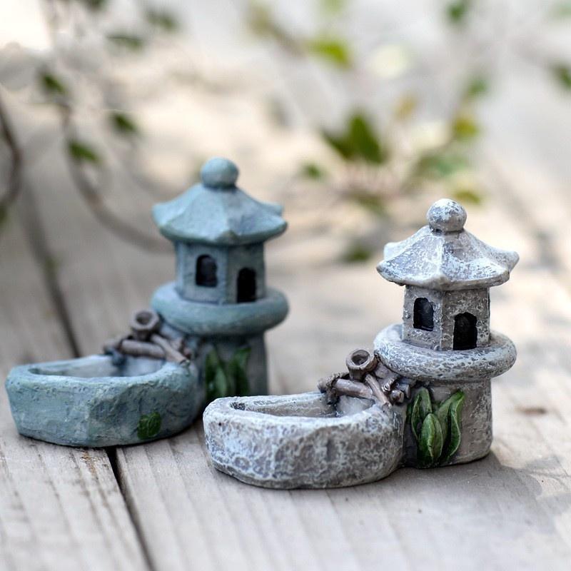 Mô hình Giếng đá- Set terarium - trang trí tiểu cảnh - phụ kiện thủy sinh - shopleo- hồ cá kiếng