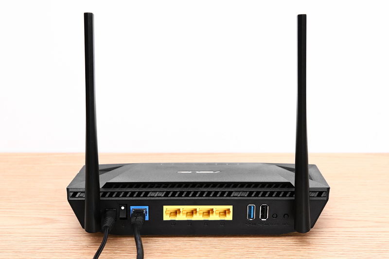 Bộ Phát Sóng Wifi Router Chuẩn Wifi 6 Băng Tần Kép Asus AX56U Đen - Hàng chính hãng